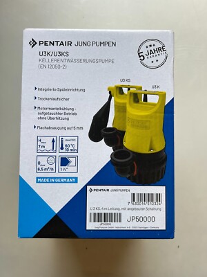 JUNG Pumpe U3KS Schmutzwasser Tauchpumpe JP50000 mit Schwimmerschalter