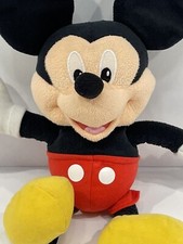 Disney Talking Mickey Mouse Plush Pull Arms  Legs To Hear Him Talk- Rare Find