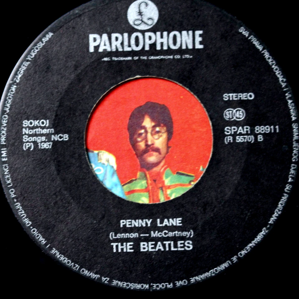 RARE PAUL IS DEAD COVER THE BEATLES STRAWBERRY FIELDS PENNY LANE 7" VINYL 45 - Image 4 of 4