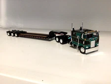 DCP60-1870 1/64 BLACK & GREEN 110" PETERBILT 352 LONG FRAME W/TALBERT LOWBOY NIB