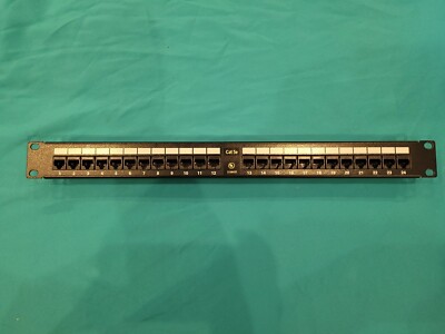 UL E160432, Cat 5e  RJ45 Data Network, 24 Port Rack Mount Panel