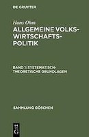 Systematisch-Theoretische Grundlagen | Buch | 9783110039016