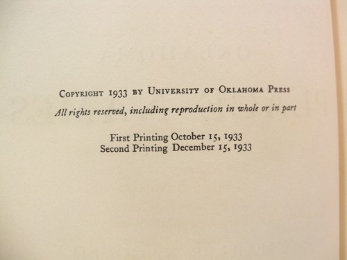 Oklahoma Place Names by Charles N Gould Signed 2nd Printing Hardcover - Picture 5 of 10