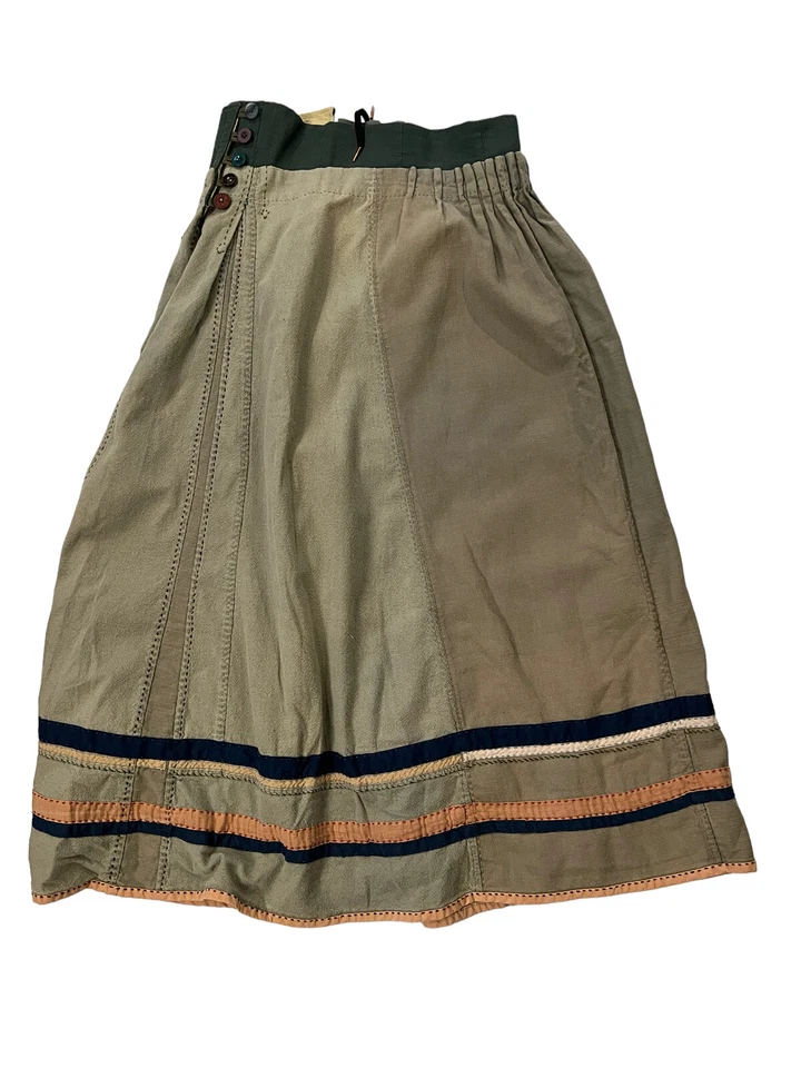 Hecho a mano RENACENTISTA/Medieval Mujer Falda Verde Campesino Disfraz Juegos con disfraces Talla M Foto 2 de 4