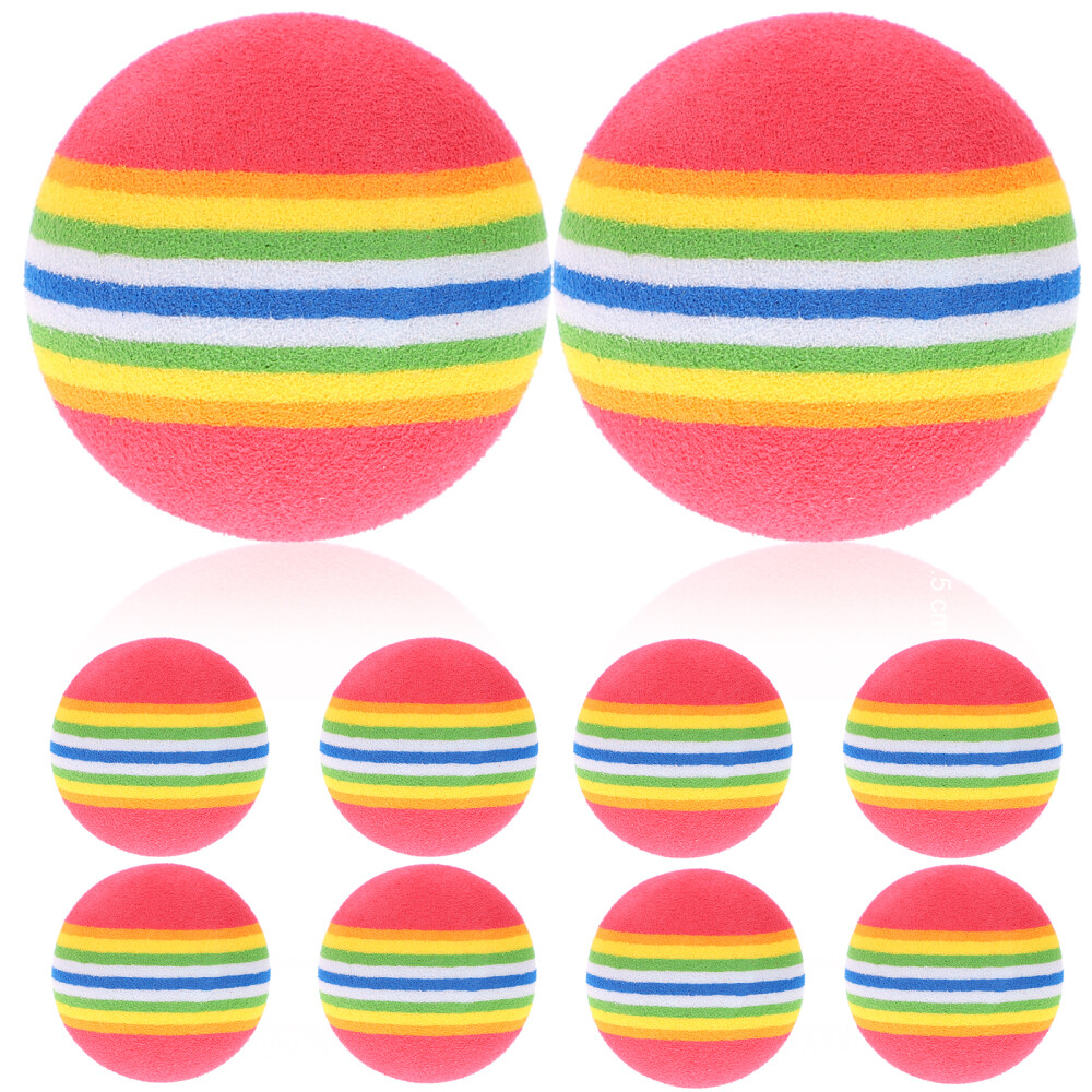 8 Pcs Pet Toys Dog Chew Toys Rubber Bouncy Balls Cat Interactive Toys