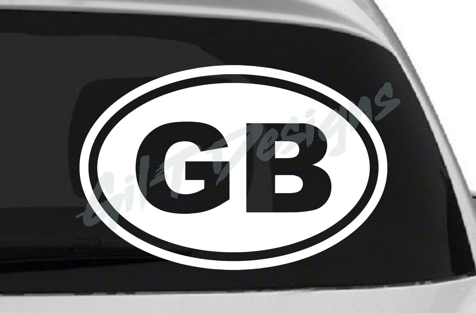 Gb Sticker Window GB Oval Great Britain Vinyl Decal Sticker, Europe, London, UK, United ...
