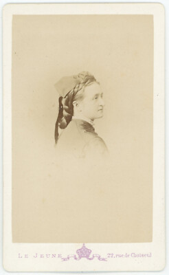 CDV Die Gräfin von Châteaubriand geboren Antoinette Bernou de Rochetaillée. Noblesse