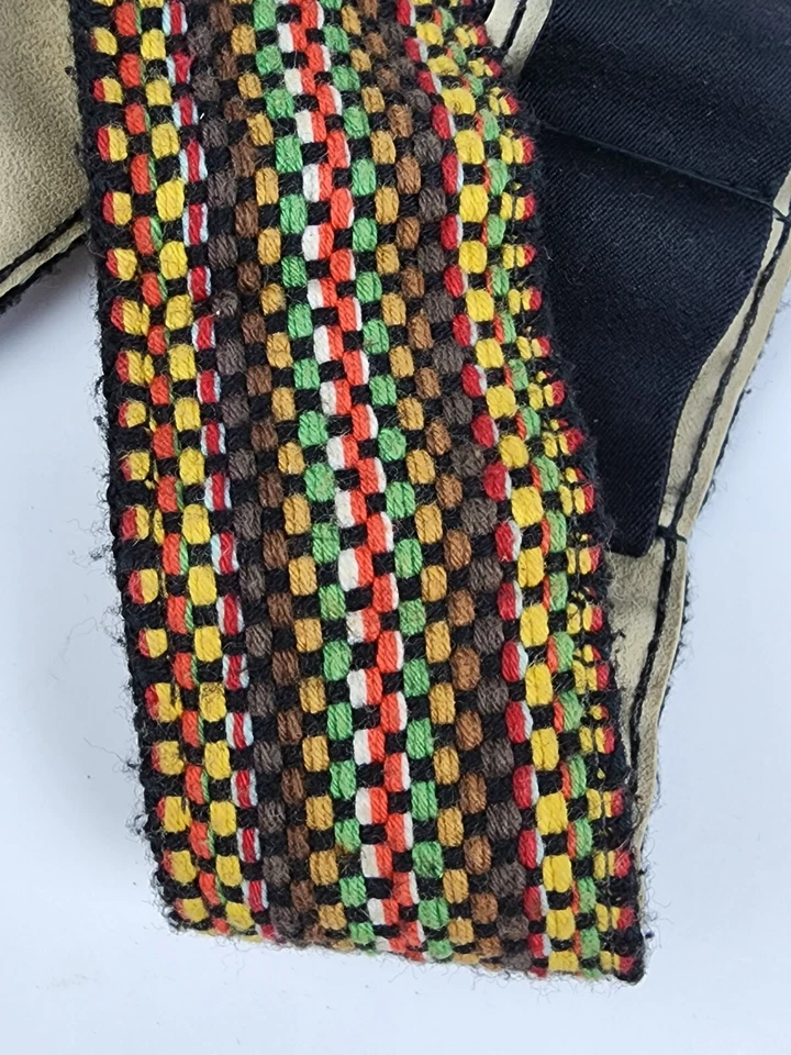 Vintage Hippie 2”x31" Camera Shoulder Strap 1970s Adjustable Film Carrier Knit - Image 2 of 4