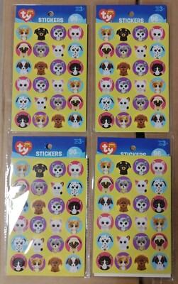 Darice Beanie Boos Jungle Stickers *4 Sets* (96 PC each Set)
