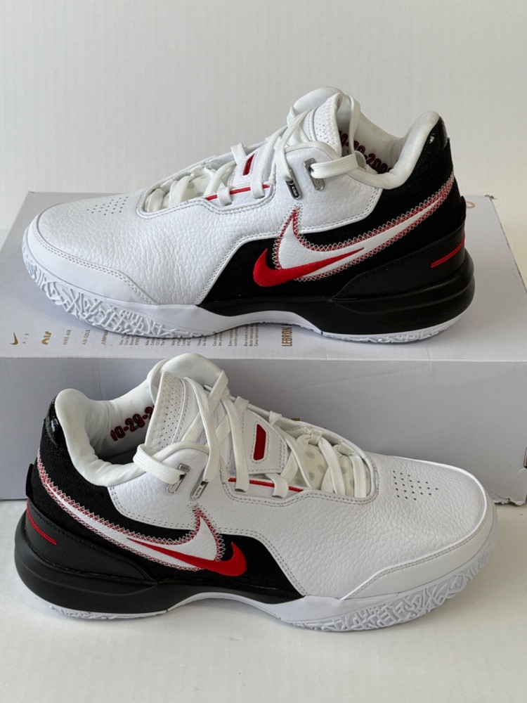 New Nike Zoom LeBron NXXT Gen AMPD First Game White Black FJ1566 100 Men’s