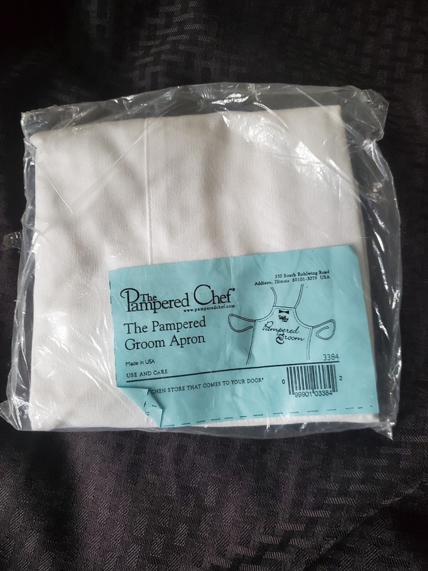 The Pampered Chef Pampered Groom Apron #7486 Made In The USA