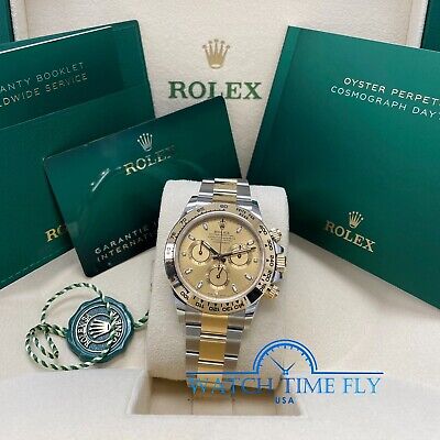 indhold Forfalske Strengt Rolex Cosmograph Daytona 116503 Silver and Gold Oyster Bracelet with Gold  Bezel for sale online | eBay