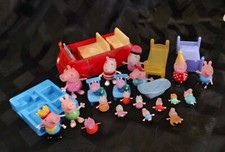 Peppa Pig  Friends Lot of Posable Figures Etc