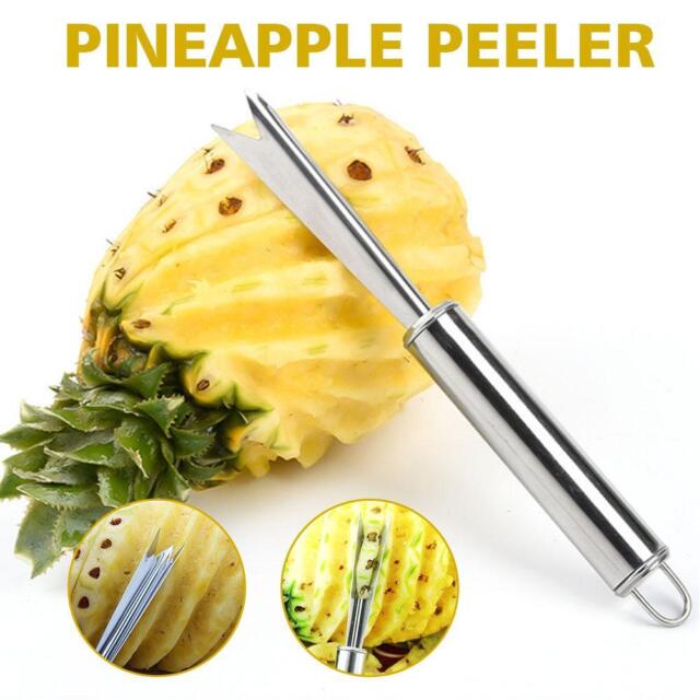Silver Pineapple Shovel Ananas Sword Easy Cleaning Fork Stainless Steel Peeler