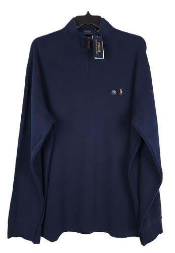 KJUS L 52 Men Delian 1/2 Zip Pullover Blue UPF 50+ Zip Pocket Mesh  display picture 1