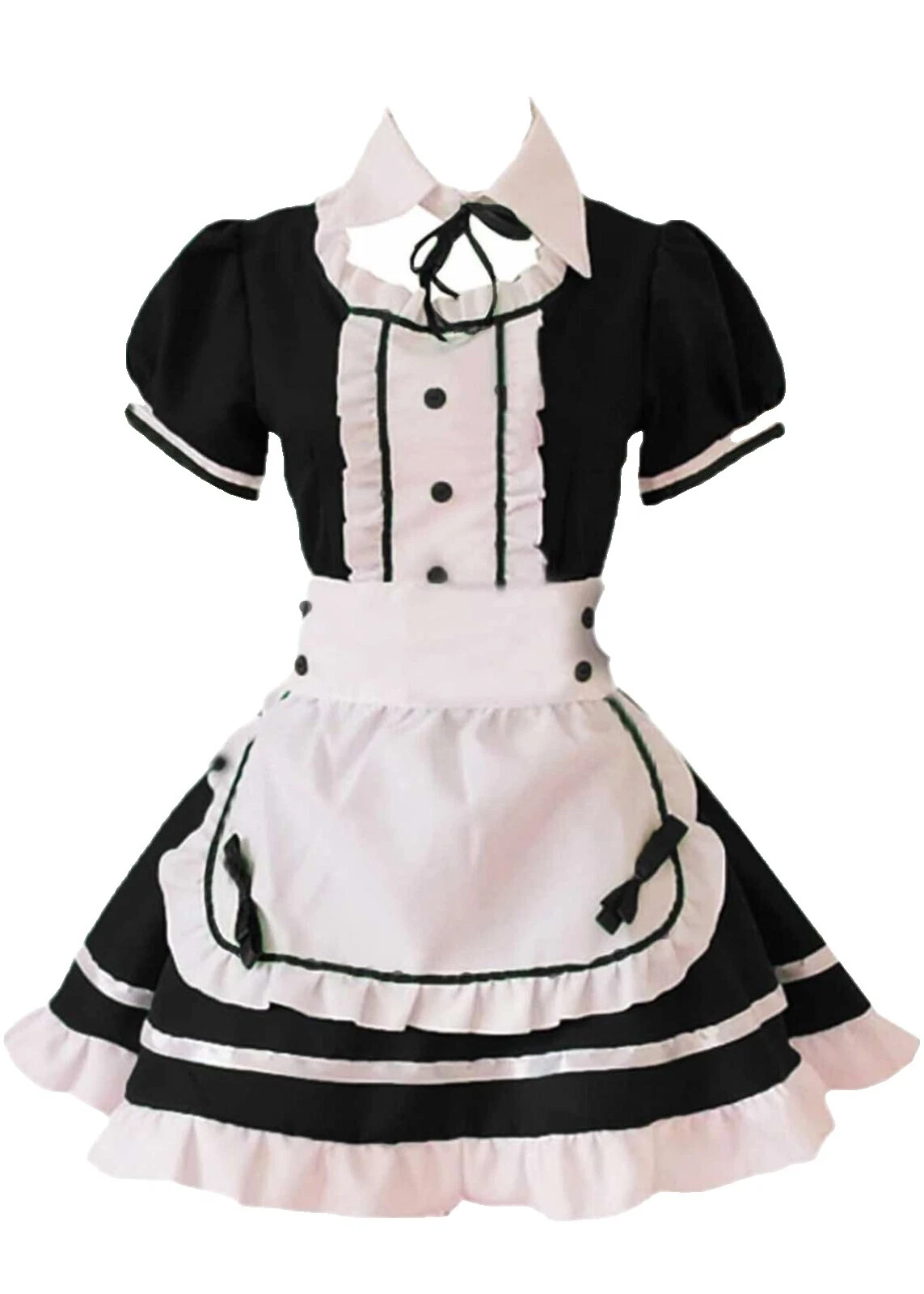 Maid & Camarero Varios Colores Disfraces