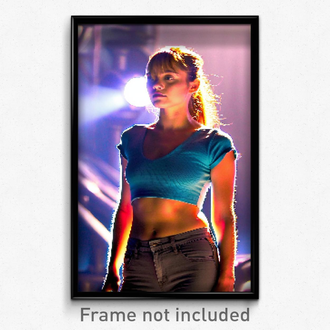 8-Bit Psychedelic Pixel Art Poster - Trippy Video Game Print