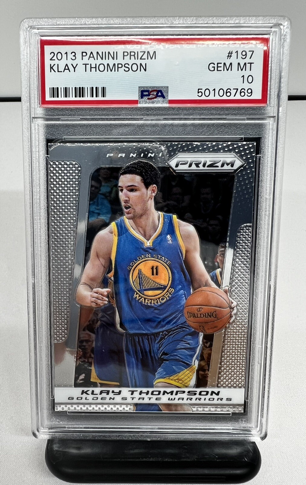 2013 Panini Prizm Klay Thompson 197 Gem Mint PSA 10