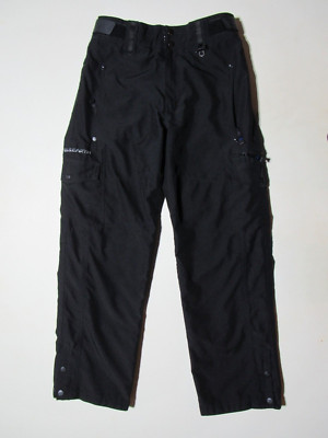 Ocean/Earth OE PRO Series Snowboard Ski Pants Trousers Black Size M Medium New