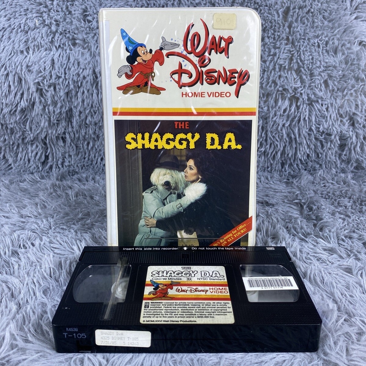 The Shaggy D.A. VHS Tape Walt Disney Home Video Original First