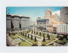 Postcard Union Square San Francisco California