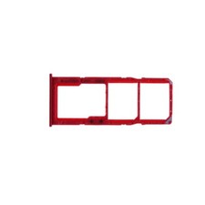 SIM microSD Card Tray Dual for Samsung Galaxy A71 Red Replacement Phone Part