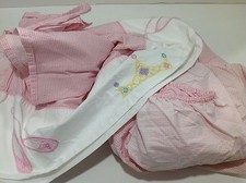 Pair of Pink Bed Sheets Twin Size Ballet Slippers Princess Crown NO PILLOWCASE