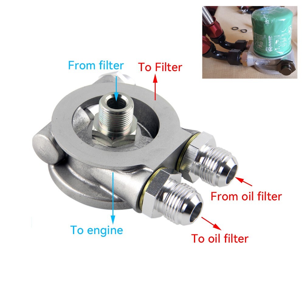 QSP oliekoeler adapter M22x1,5 - D4 - Hoogstra Autosport