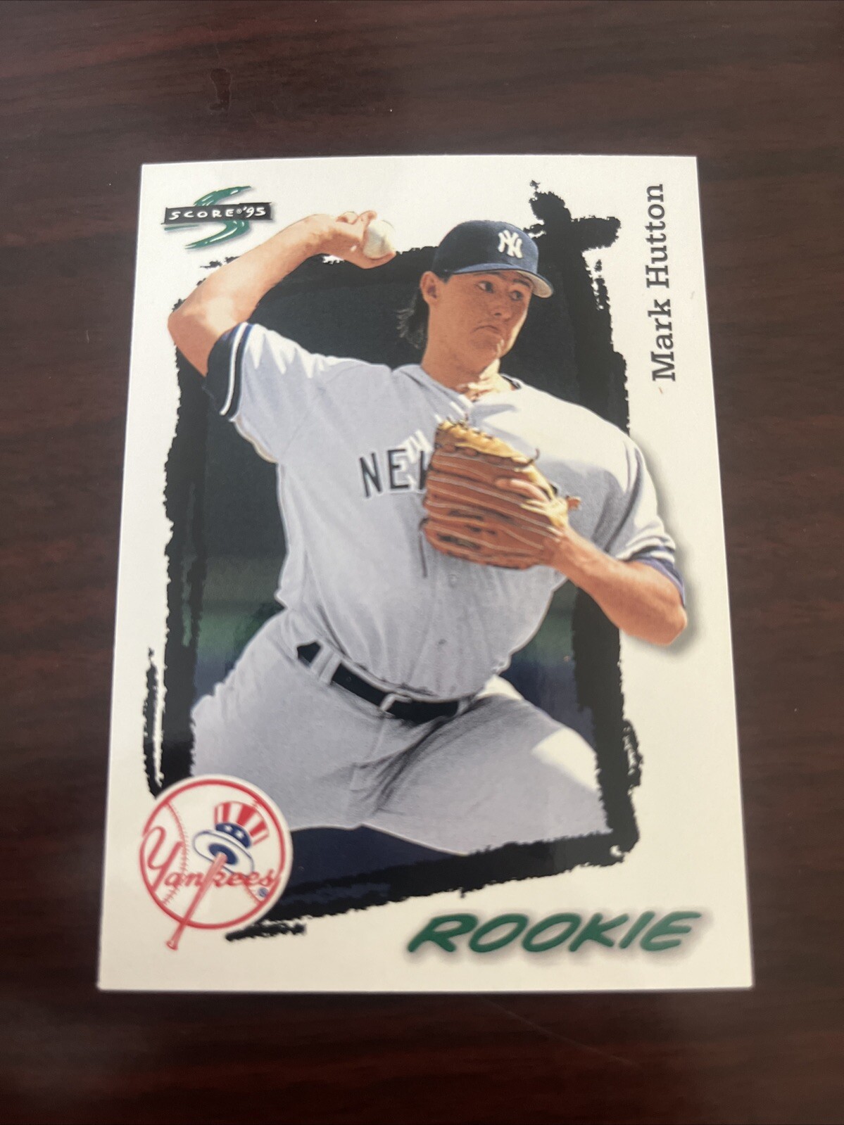 1995 Score Mark Hutton RC Rookie #600 New York Yankees 