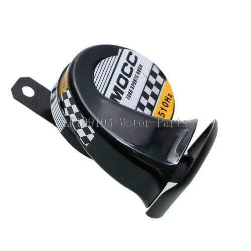 Bocina negra de motocicleta para Harley Davidson Fatboy Heritage Softail Classic Dyna Foto 3 de 4