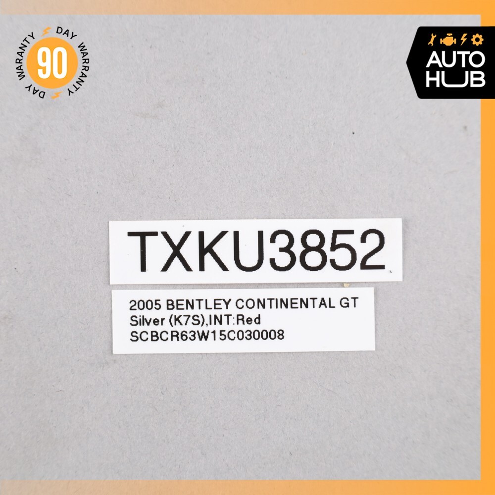 06-18 Bentley Continental GT GTC Right Air Pump Check Valve EGR Emission OEM