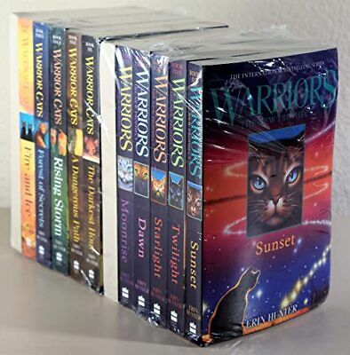 Warrior Cats Collection Erin Hunter 12 Books Set Series 1 and 2