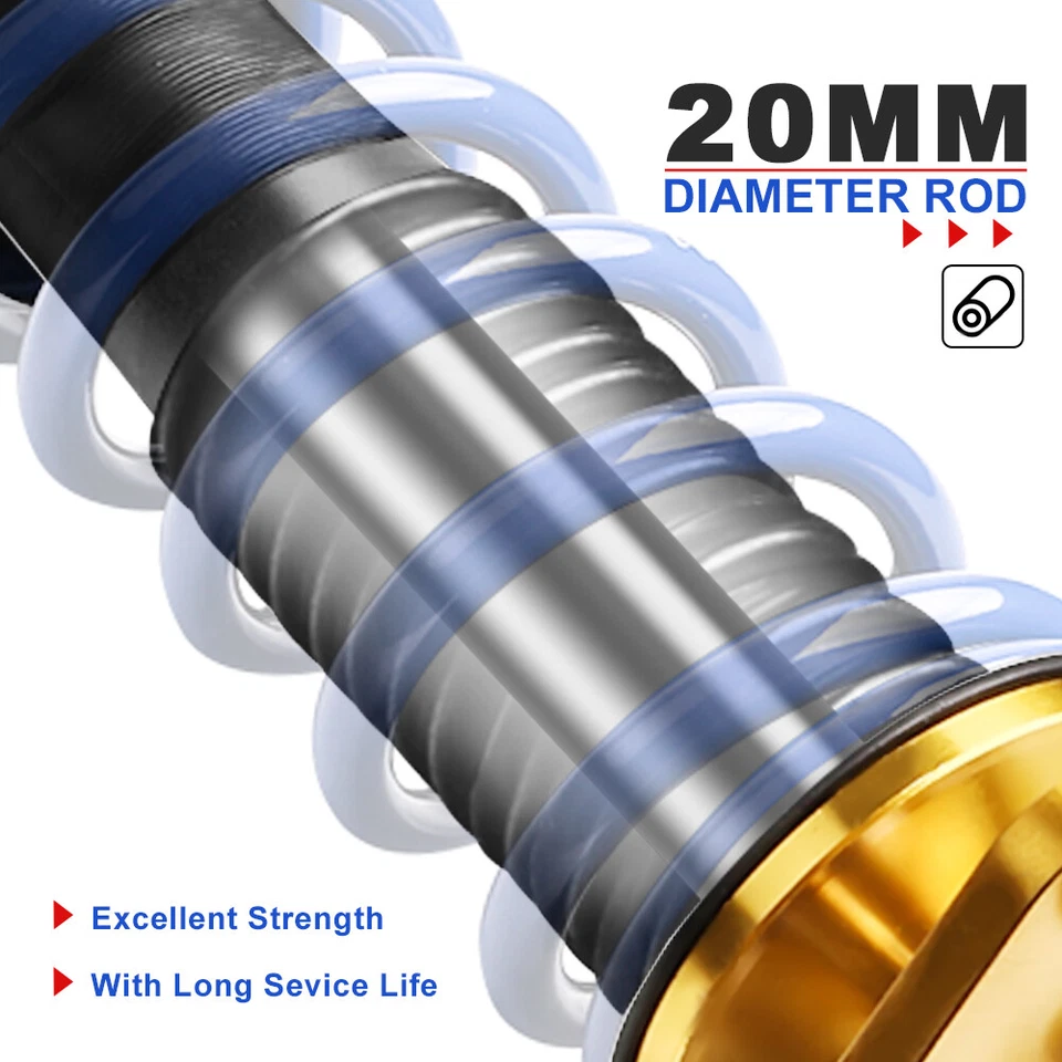 4PCS Full Coilovers Shocks For 2006-2008 Honda Fit Base 1.5L 4Door Adj. Height Foto 3 de 4