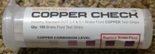 Brake Fluid Copper Check 3002-CC Industry Standard 100 Test Strips R