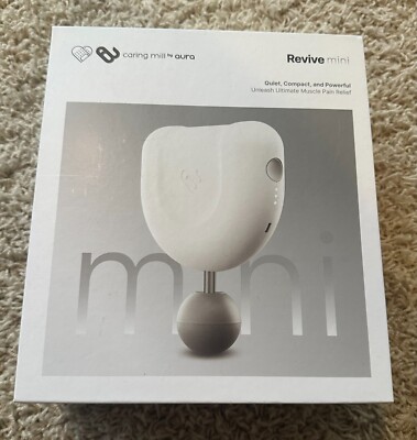 Caring Mill by Aura Revive Mini Percussion Massage Gun White AR80