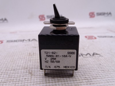 SENSATA-AIRPAX T21-62-500A-01-10A-V CIRCUIT BREAKER #WD1
