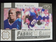 1999 Leaf Certified #FG19 Eric Moulds Fabric of the Game /1000 BUFFALO BILLS