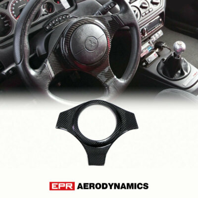 For MITSUBISHI Evolution 7 8 9 OE Style Carbon Steering Wheel Cover Interior kit