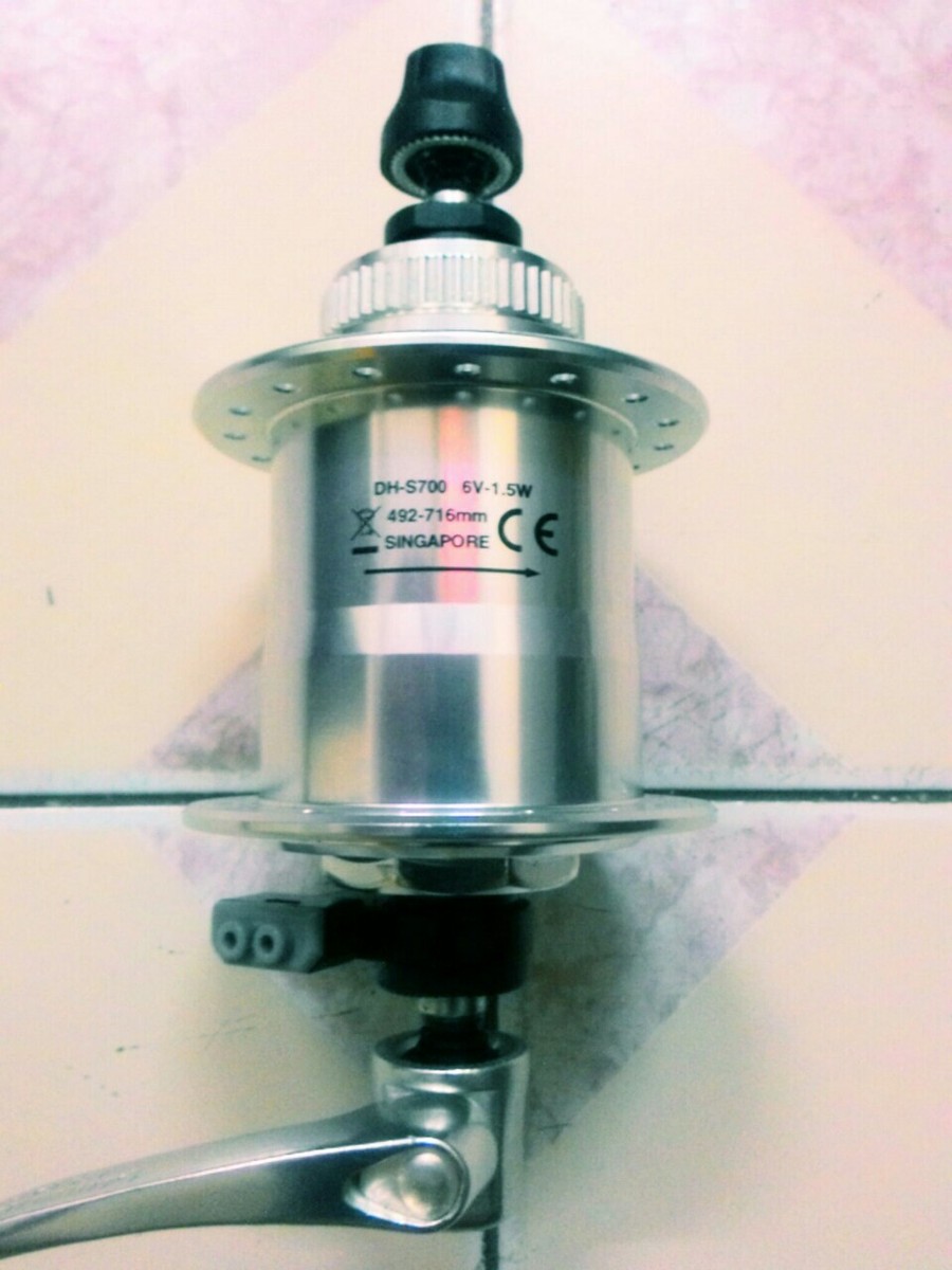 Shimano Alfine DH S700 Dynamo Center Lock Disc Front Hub Silver 32