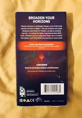 modern horizons 2 draft booster box vs set booster CCG-Modern packs-Wizards of the Coast The Sword & Board and perfect the decks of their wildest dreams Magic: The Gathering Modern Horizons