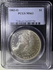 1883-O Morgan Silver $1 Dollar Coin PCGS MS 63 (720)