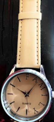 AVON Sentimental Family Watch Floating Crystals Strap Tan  display picture 3