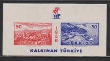 Turkey    1956    Sc # 1212   s/s   MNH   OG
