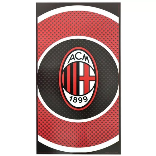 AC Milan Bullseye Towel FC Birthday Christmas Football Fan Official Licensed - Picture 5 of 6