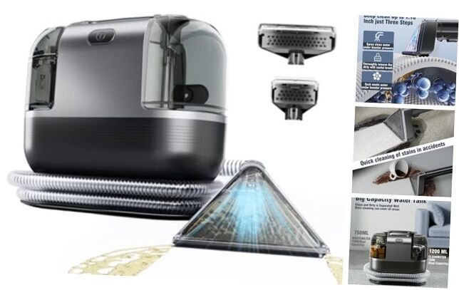 Carpet Cleaner Machine, 18 Kpa Portable Carpet Spot and Upholstery Cleaner,-image