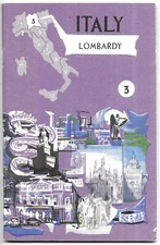 Vintage Lombardy Italy Guide Book Booklet Travel Tourist Maps ENIT 1950s