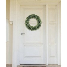 19.5 Inch Boxwood Wreath UV Resistant Artificial Greenery Pure Garden 50-150