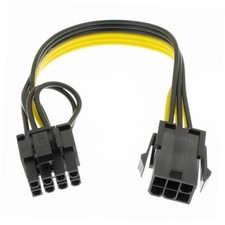 6 Pin Female to 8 Pin Male Video Card GPU Power Supply Cable 8.6inch 22cm