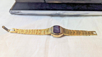 RARE Bulova Computron LED Driver's Watch 1970s Original Bracelet Untested