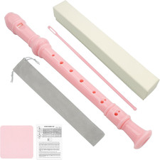 Soprano Recorder Instrument for Beginners, 8-Hole German C-Key Treble Recorder,